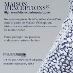 Natural Cotton Color pela segunda vez na Maison D'Exceptions, salão especial para trabalhos artesanais e inovadores na Premiére Vision Paris. 