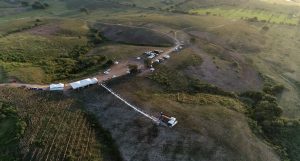 80 meter fashion runway in the cotton field