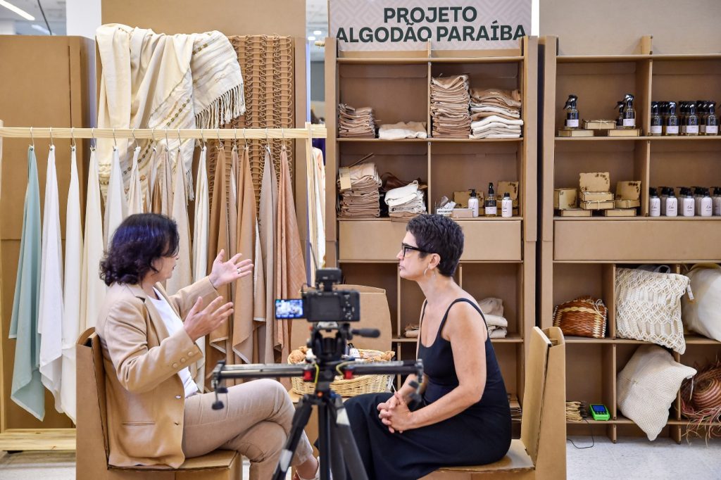 interview about organic cotton to brazilian TV